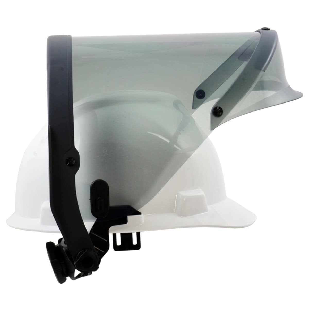 Enespro 20 Cal Hover Series Faceshield with Hard Hat in White